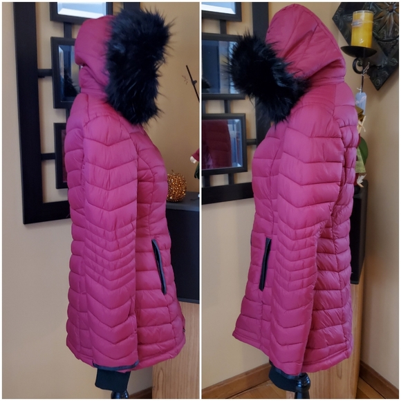 (SOLD) COALITION LA WINE VEGAN PUFFER COAT! - Picture 4 of 8